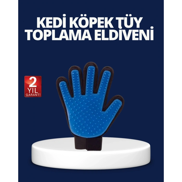 Evcil Hayvan Tüy Toplama Ve Masaj Eldiveni – Köpek Ve Kedi Tüy Dökülme Önleyici Bakım Eldiveni