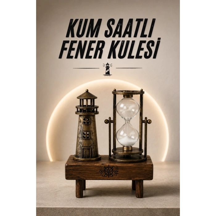 Eyfel Kulesi Ve Deniz Feneri Dekoratif Masa Biblosu Hediyelik