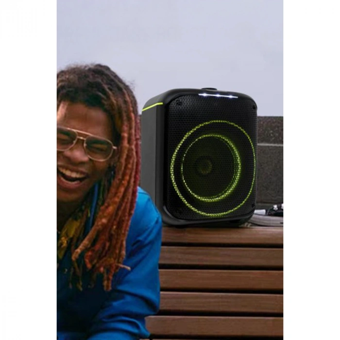 F39 25w Sürücülü Rgb Işıklı 2 Adet Mikrofonlu Bluetooth 5.3 Kablosuz Hoparlör – Siyah