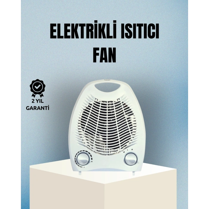 Fanlı Elektrikli Isıtıcı – 3 Kademeli Isı Ayarı Ve Güvenli Kullanım
