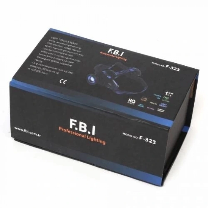 F.b.ı F-323 Q5 Led Lityum Polimer Su Geçirmez Şarjlı Kafa Feneri