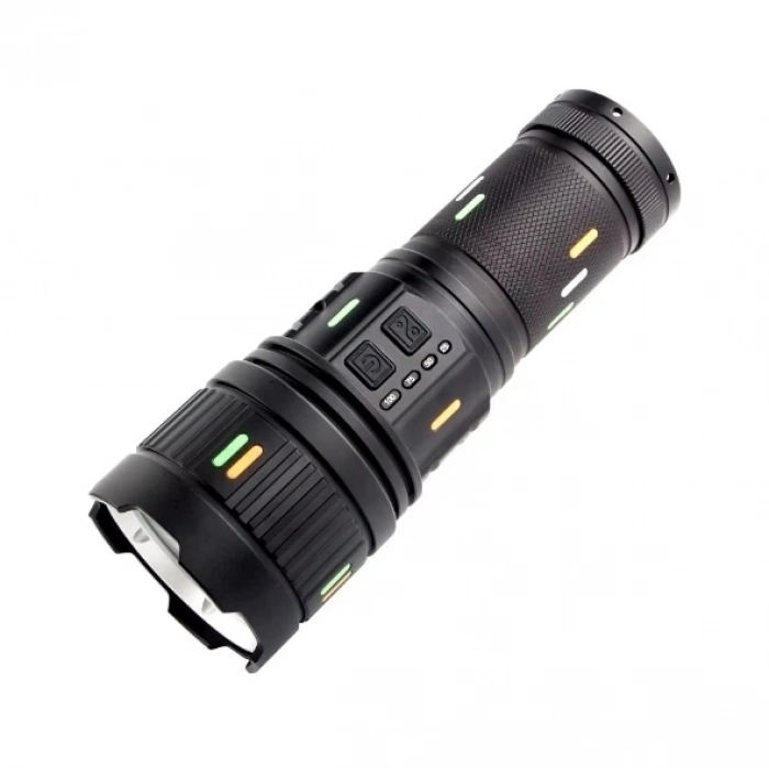 F.b.ı Pro F-3001 Alüminyum Tg Led Güç Göstergeli Type-c Şarjlı El Feneri 100 W