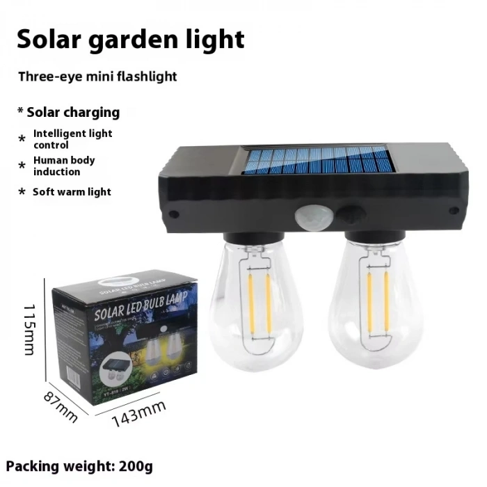 Fithome Yt-819 2 Watt Suya Dayanıklı Hareket Sensörlü Solar Led Lamba