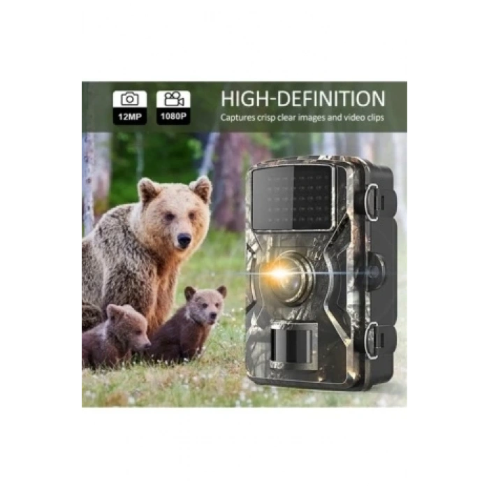 Fotokapan Kamera 12mp 1080p Doğa Ve Outdoor Gece Görüşlü Kamera Su Geçirmez
