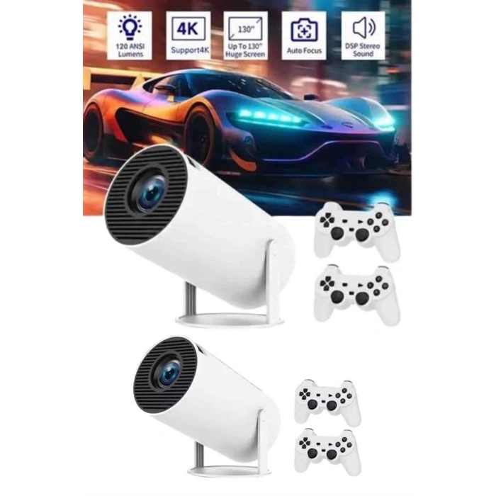 Full Hd 8 Gb Ayaklı Çift Kollu 4k Video Oyun Konsolu Taşınabilir Yeni Nesil