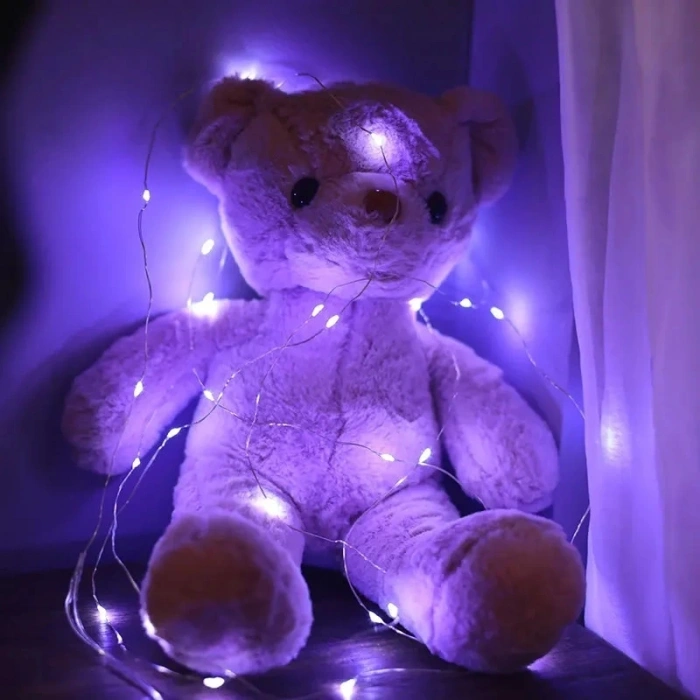 Gd957 Şerit Pilli Aydınlatma 3 Metre 30 Adet Beyaz Peri Led