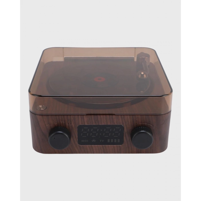 Gece Lambası Bluetooth Hoparlör Dijital Saat Çok Fonksiyonlu Su Dalgası Işıklı