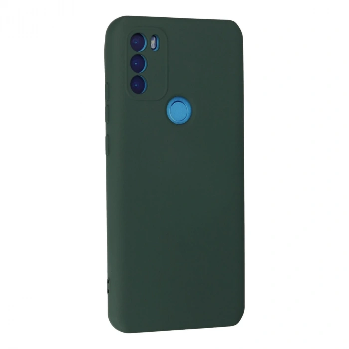 General Mobile Gm 21 Plus Kılıf Nano İçi Kadife Silikon - Koyu Yeşil