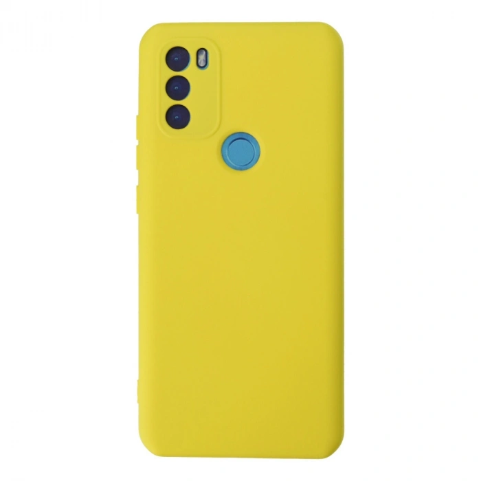 General Mobile Gm 21 Plus Kılıf Nano İçi Kadife Silikon - Sarı