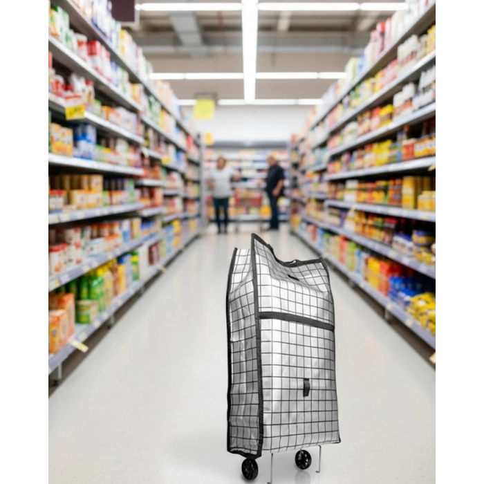 Geniş Hacimli Tekerlekli Pazar Çantası Dayanıklı Ve Ergonomik