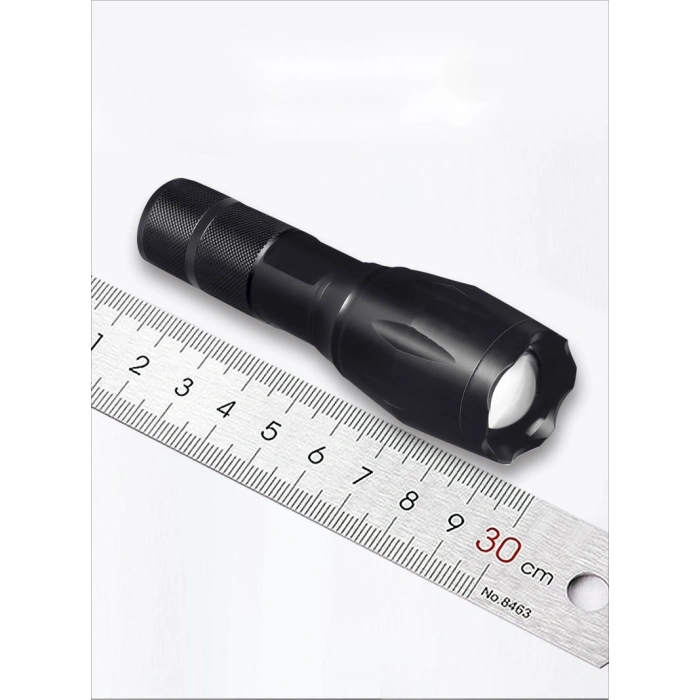 Gold Orion Km-108 T6 Led Şarjlı El Feneri 5 Modlu 200 Metre Işık Mesafesi