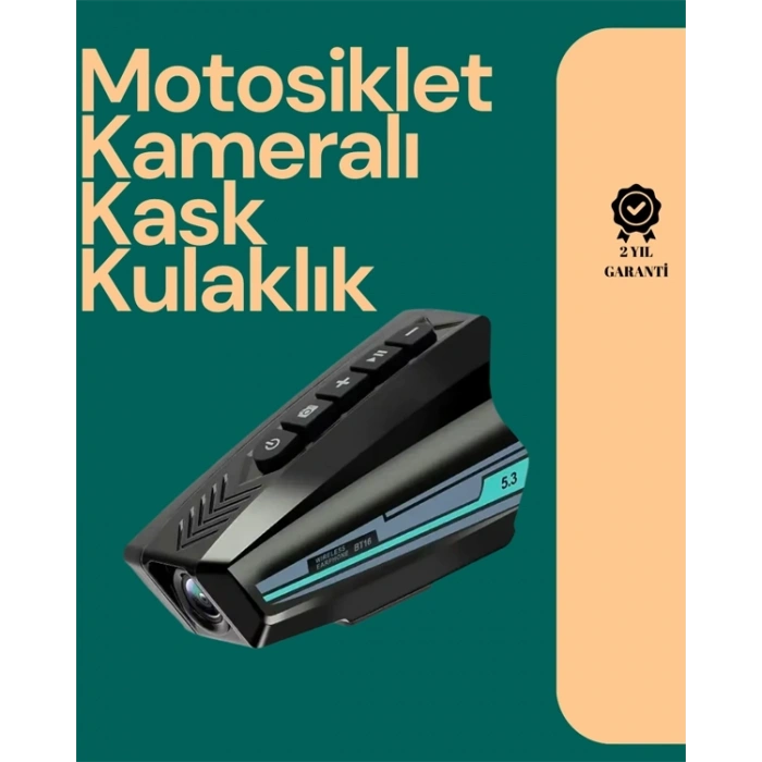Golook Destekli Motosiklet Kask Kamerası – 50 Saat Pil, Geniş Açı