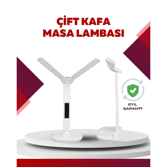 Göz Koruyucu Led Okuma Lambası | Titreşimsiz Işık, Kalemlik Ve Stand Fonksiyonlu