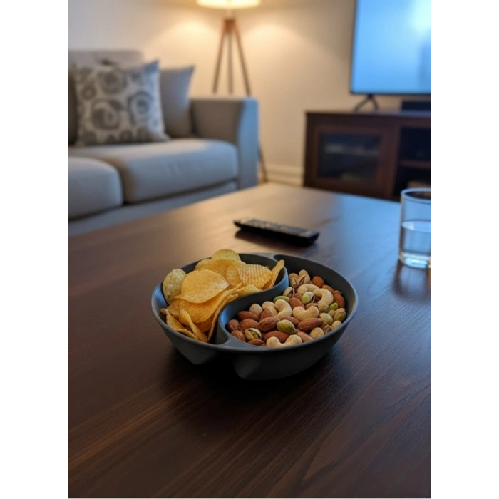 Gri Çerezlik 4’lü Set Şık Ve Minimal Masa Üstü Kullanım