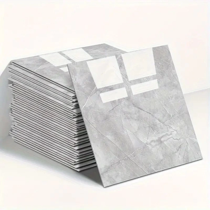 Gri Mermer Desen Duvar Sticker (30*30)
