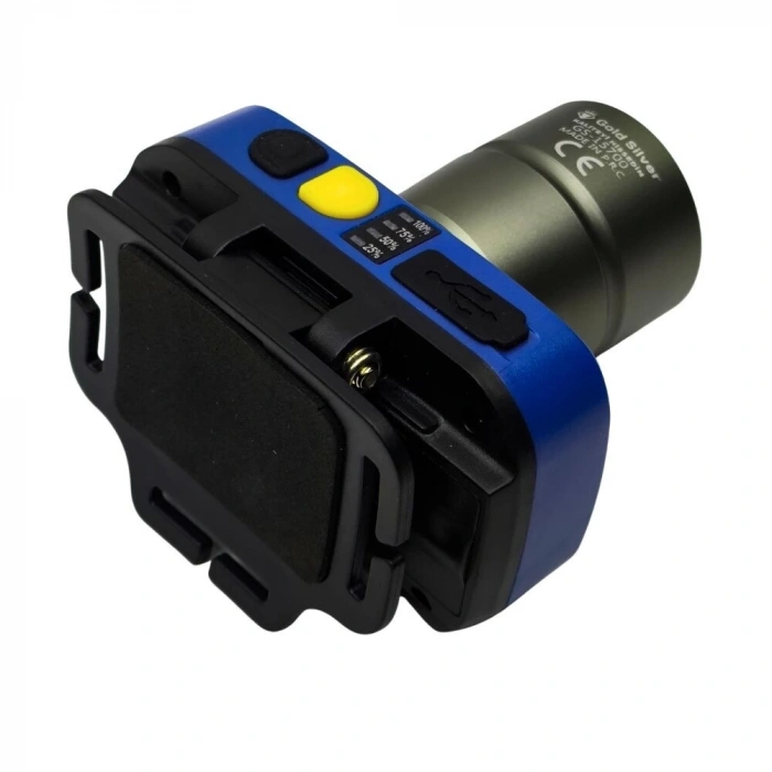 Gs-15700 20w 2000 Lümen Sarı Beyaz Işık Zoomlu Şarj Edilebilir Kafa Feneri