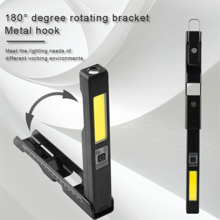 Gs-2070 30w Şarjlı Mıknatıslı Katlanabilir Led Çalışma Tamirci Feneri