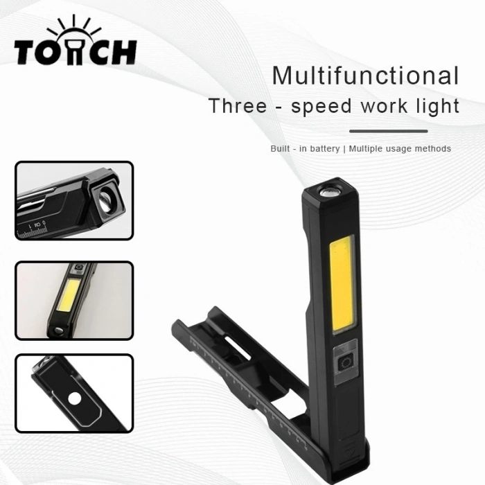 Gs-2070 30w Şarjlı Mıknatıslı Katlanabilir Led Çalışma Tamirci Feneri