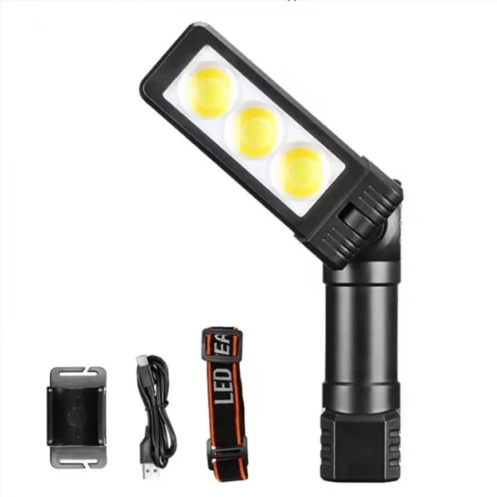 Gs-225 3 Led Usb Şarjlı Çok Fonksiyonlu Kafa Feneri