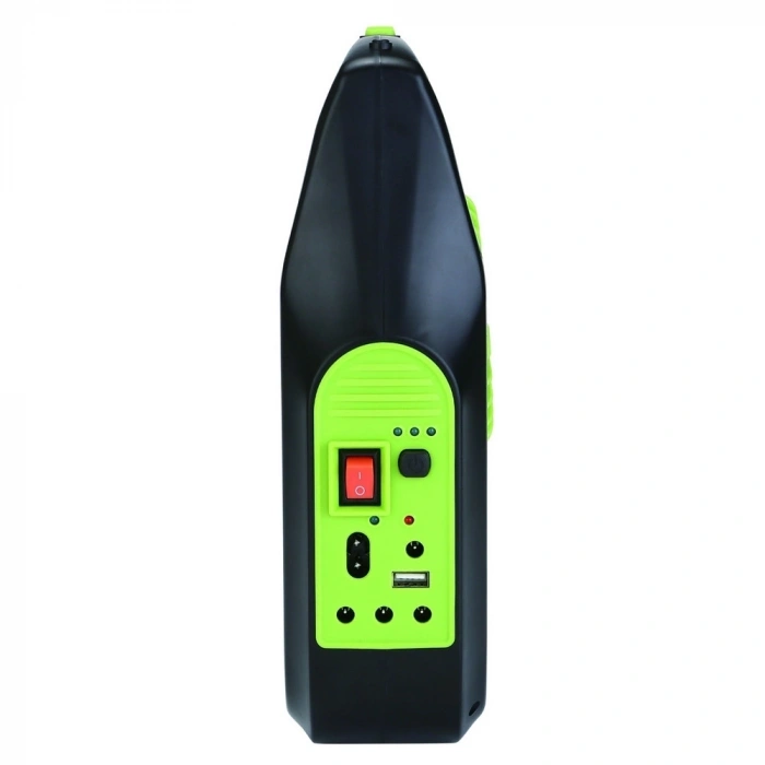 Gs-909 Bluetooth Radyo Usb Güneş Paneli Dahil Solar Enerjili 3 Ampullü Şarjlı Spot Fener