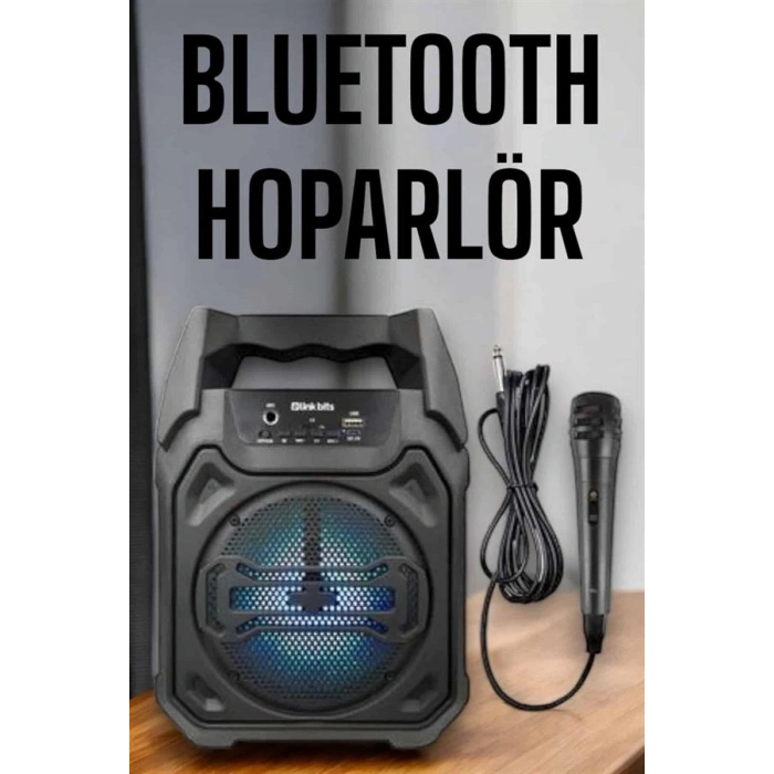 Güçlü Ve Şarj Edilebilir Bluetooth Hoparlör 6.5 İnç