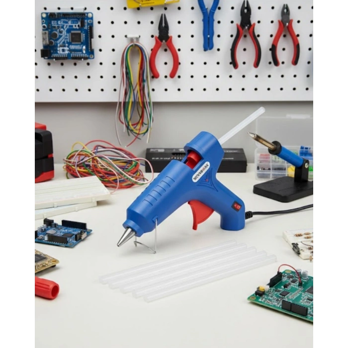 Güçlü Yapıştırma İçin 80 W Silikon Tabancası 11 Mm Uyumlu 5 Adet Silikon