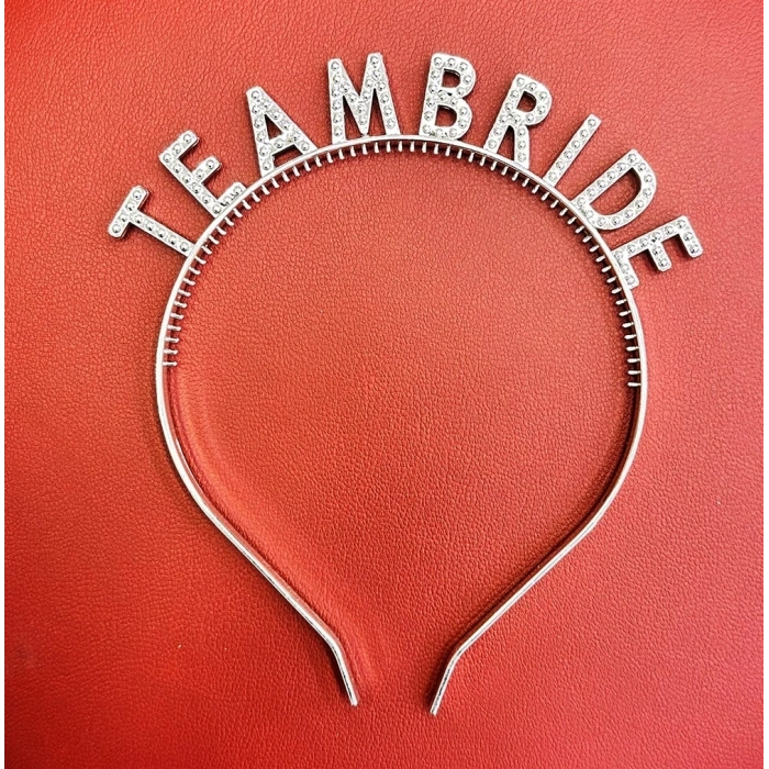 Gümüş Renk Team Bride Taç – Gelin Ve Nedime Tacı