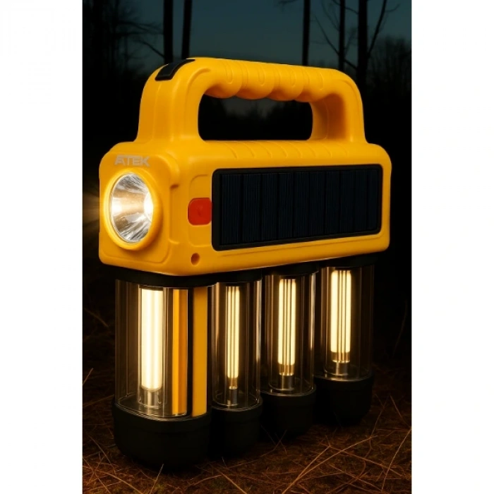 Güneş Enerjili Taşınabilir Projektör Işıldak