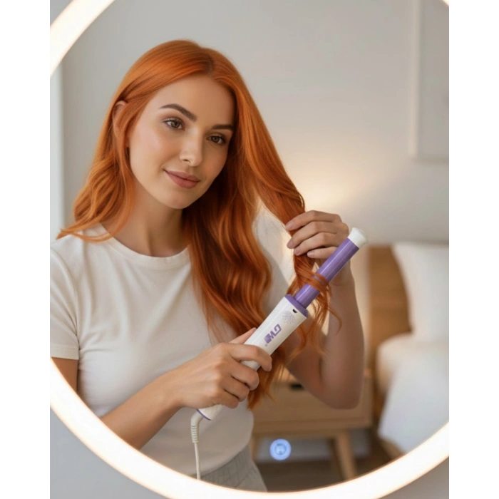 Gw 32mm Döner Başlıklı Saç Kıvırma Makinesi – Her An Her Yerde Profesyonel Şekillendirme