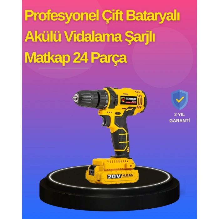 Hafif Ve Ergonomik 12v Kablosuz Matkap | Hızlı Şarj Ve Uzun Pil Ömrü