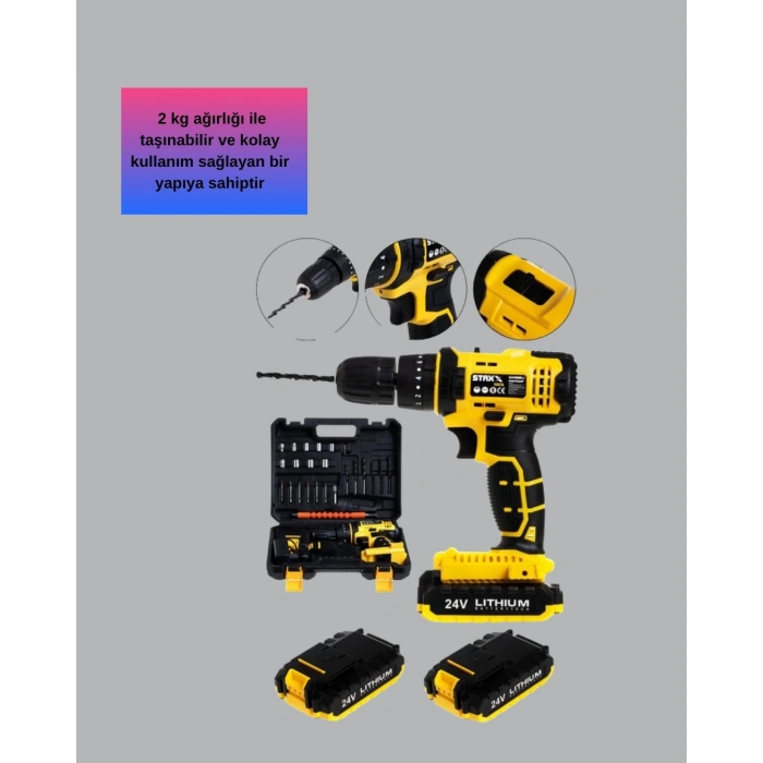 Hafif Ve Ergonomik 12v Kablosuz Matkap | Hızlı Şarj Ve Uzun Pil Ömrü