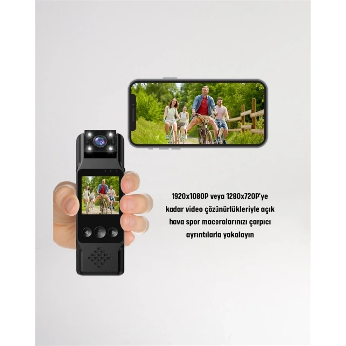 Hareket Algılayıcılı Taşınabilir Mini Kamera – 3mp Fotoğraf, Düşük Güç Tüketimi