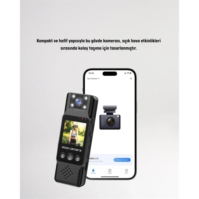 Hareket Algılayıcılı Taşınabilir Mini Kamera – 3mp Fotoğraf, Düşük Güç Tüketimi