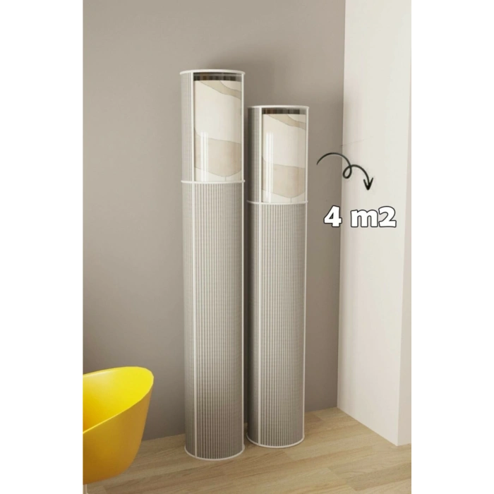 Hava Geçiren Pvc Pencereli , Kapasiteli, Toz Ve Nem Koruyucu Halı Kılıfı Hurcu – 4 M²