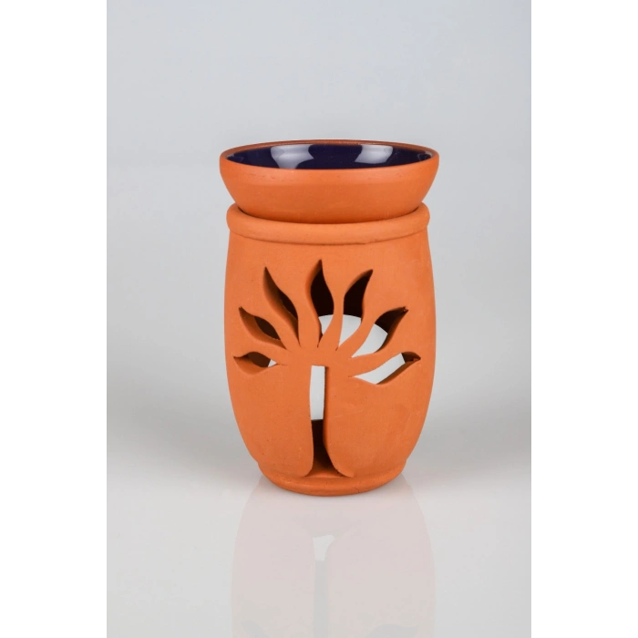 Hayat Ağacı El Yapımı Çömlek Buhurdanlık Tütsülük (599)