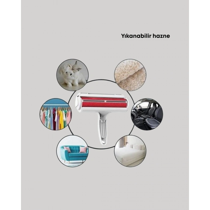 Hazneli Kedi Köpek Tüy Temizleyici – Halı, Koltuk Ve Kıyafet