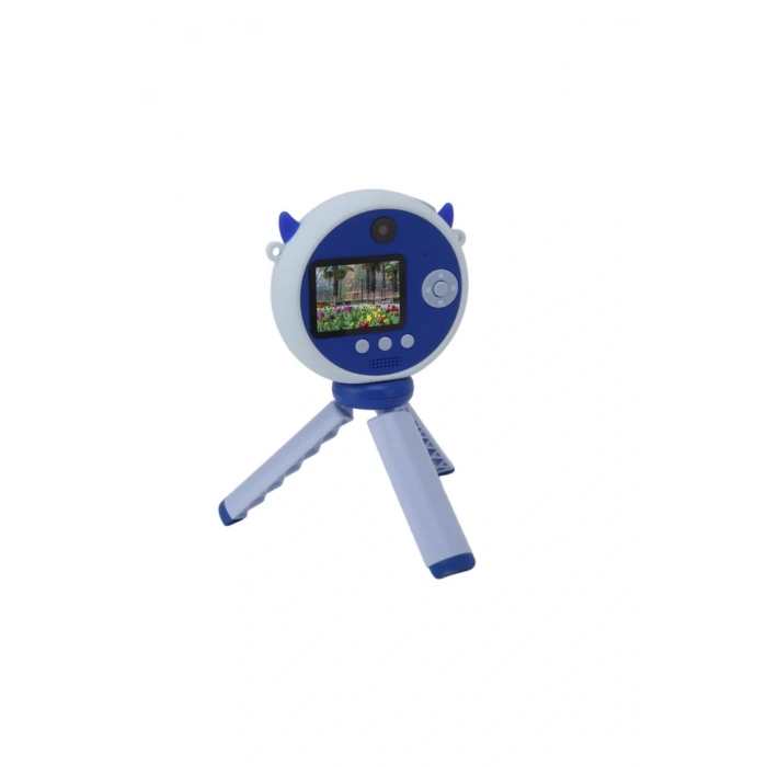 Hd Kamera Karikatür Tripodlu Çocuk Dijital Kamera Fotoğraf Makinası 1080p Video Kaydedici 2.0 İnç