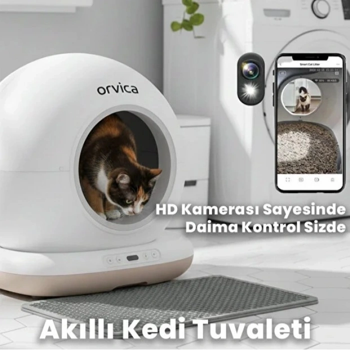 Hd Kameralı Akıllı Kedi Tuvaleti