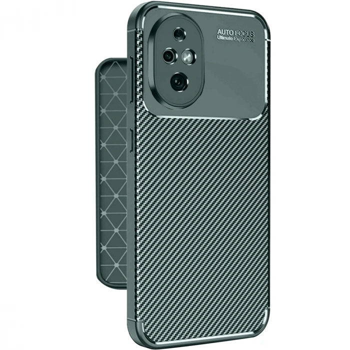 Honor 200 Kılıf Auto Focus Karbon Kapak - Koyu Yeşil