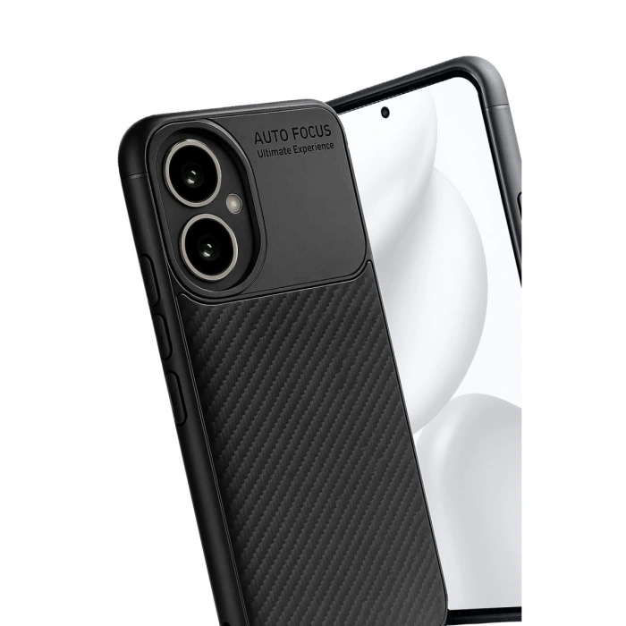 Honor 400 Kılıf Auto Focus Karbon Kapak - Siyah