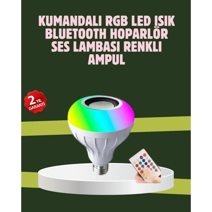 Hoparlörlü Led Ampul – Ev Ve Ofis İçin Akıllı Aydınlatma Çözümü