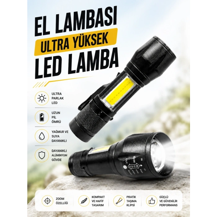 Hs-41 El Lambası Ultra Yüksek Led Lamba
