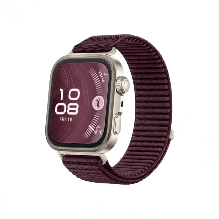 Huawei Fit 4 Braid Kordon - Mürdüm