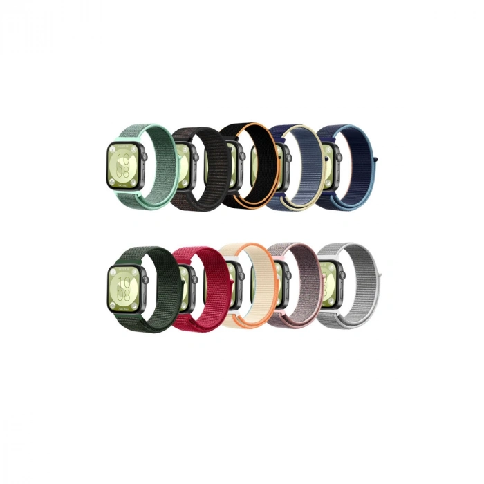 Huawei Fit 4 Hasırlı Cırtcırtlı Kordon (saat Değildir) - Beyaz