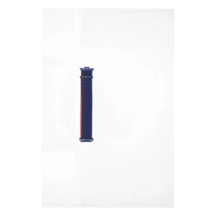 Huawei Fit 4 Hasırlı Cırtcırtlı Kordon (saat Değildir) - Lacivert-turuncu