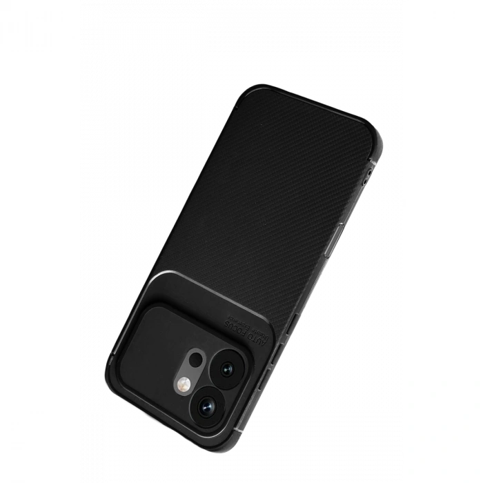 Huawei Honor 600 Auto Focus Karbon Kapak - Siyah