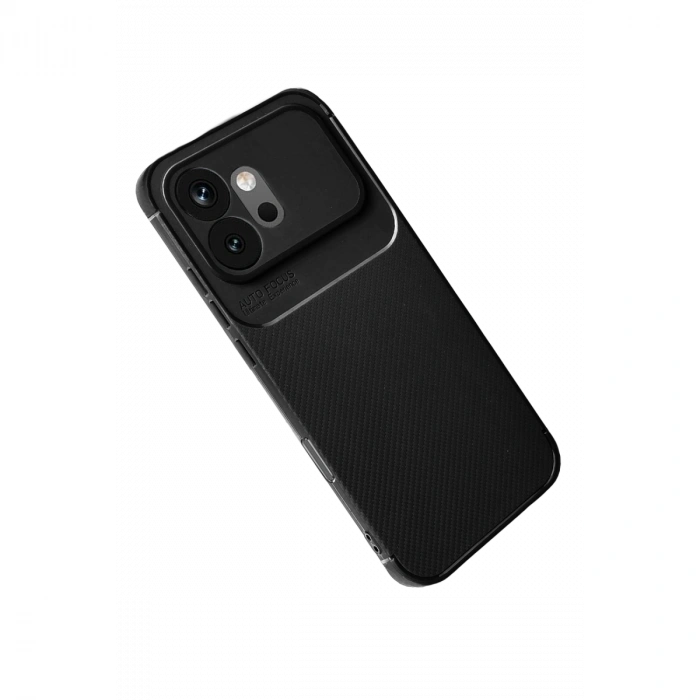 Huawei Honor 600 Auto Focus Karbon Kapak - Siyah