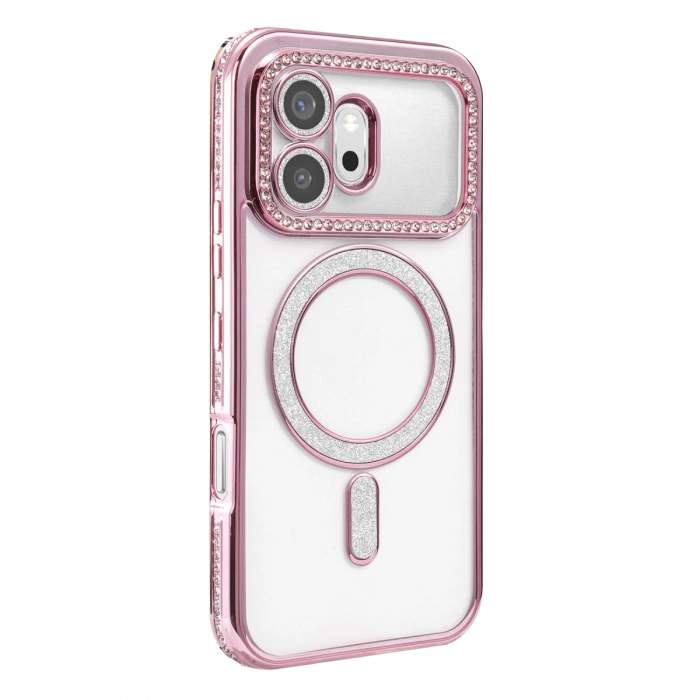 Huawei Honor 600 Joke Simli Magneticsafe Kılıf - Pembe