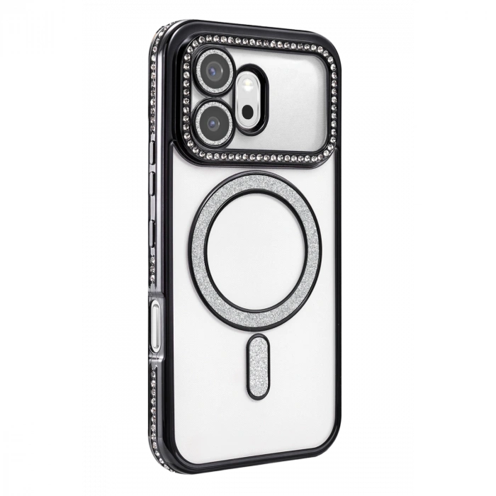 Huawei Honor 600 Joke Simli Magneticsafe Kılıf - Siyah