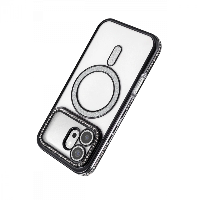 Huawei Honor 600 Joke Simli Magneticsafe Kılıf - Siyah